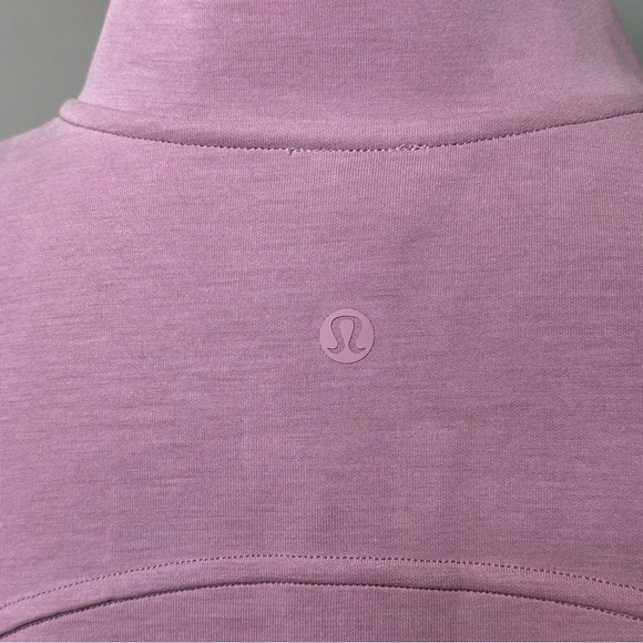 Lululemon Brushed Softstreme Half Zip Hoodie Pullover Rose Blush Size 12 NWT - Picture 9 of 16